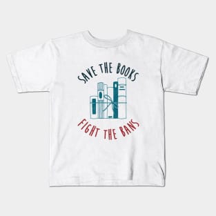 Save the Books, Fight the Bans Kids T-Shirt